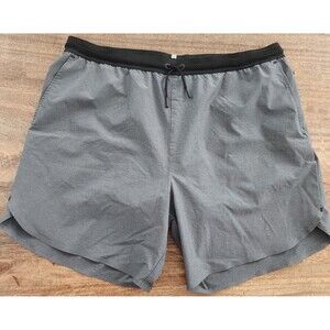 Greyson Shorts Mens 2XL Gray Lined Athletic Drawstring Zip Pocket Camo Running